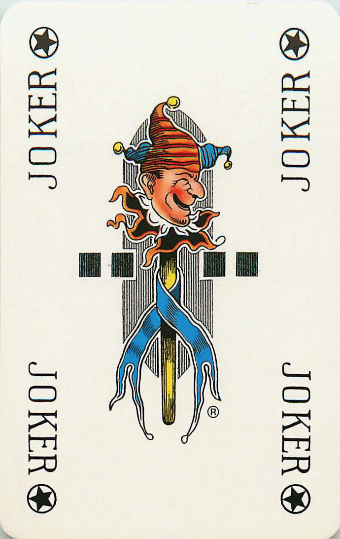 Joker Playing Cards Doll Yellow Stick - R Trademark (JK01-19E) - Click Image to Close