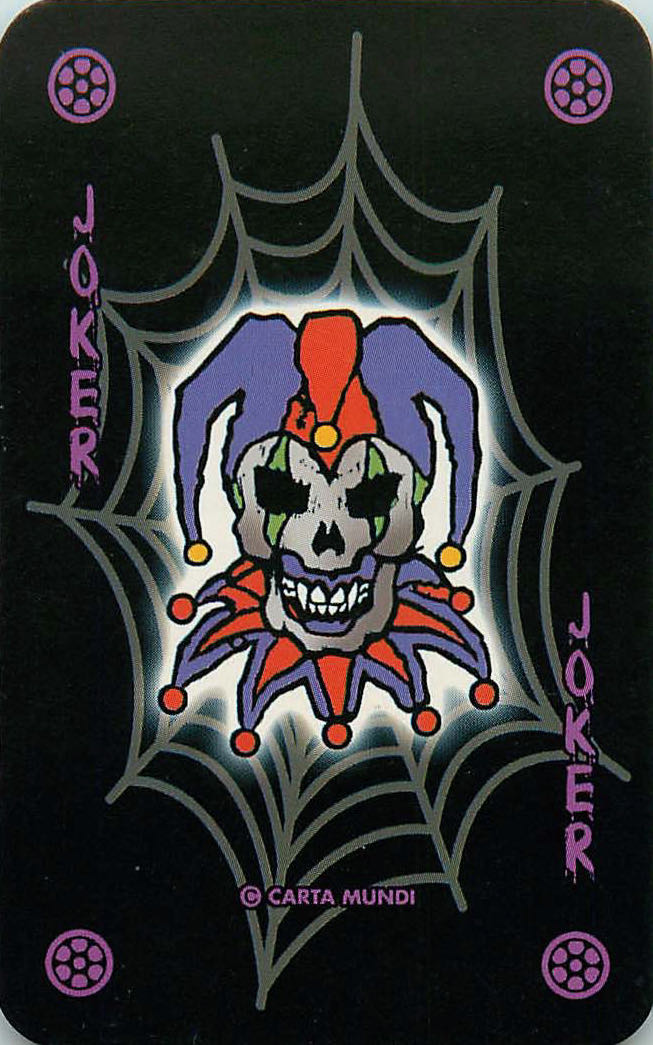 Joker Playing Cards Skull (JK01-25I) - Click Image to Close