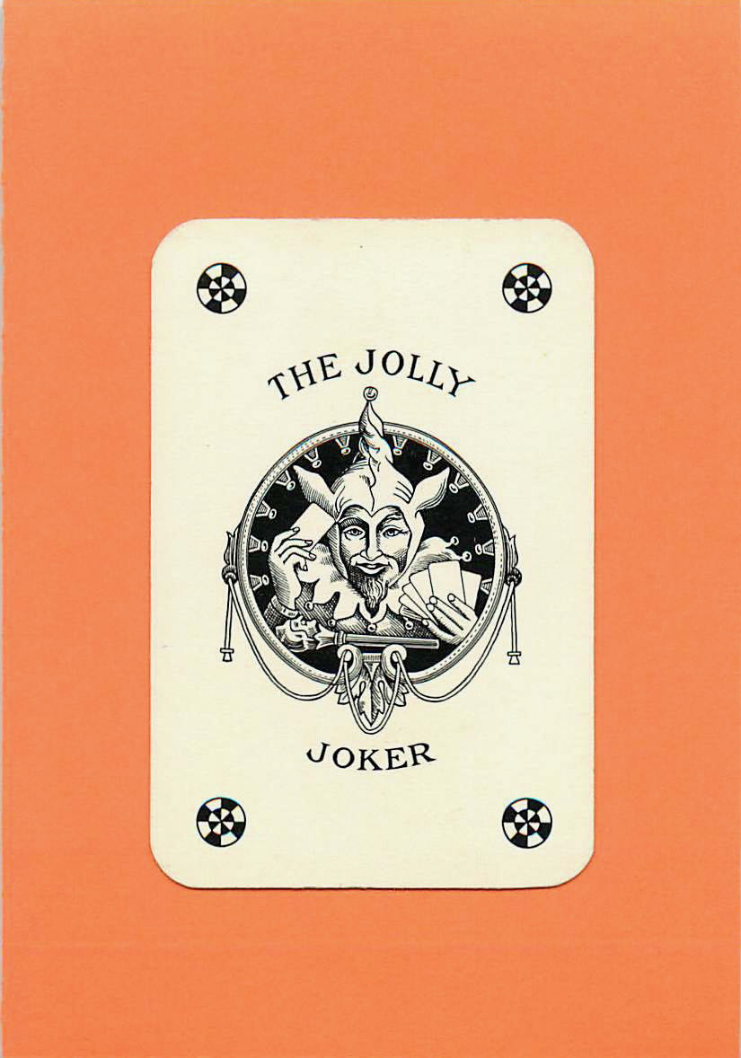Joker Playing Cards Head & Cards 42x62mm (JK01-04G)