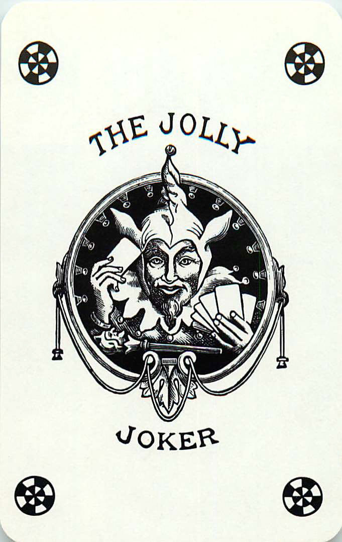 Joker Playing Cards Head & Cards 58x89mm (JK01-01F)