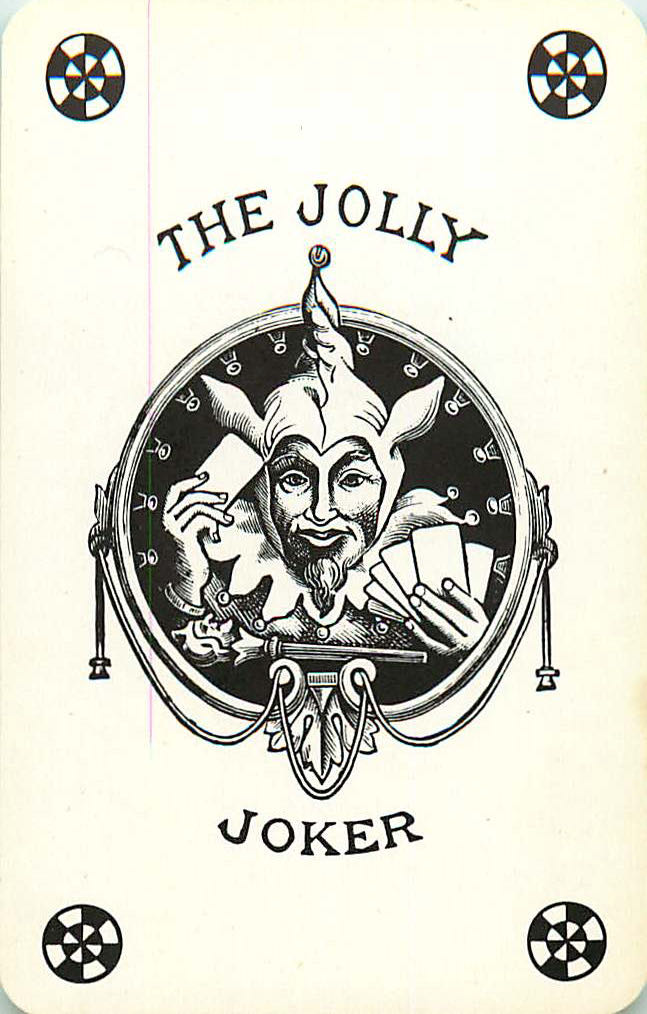 Joker Playing Cards Head & Cards 55x84mm (JK01-01E)