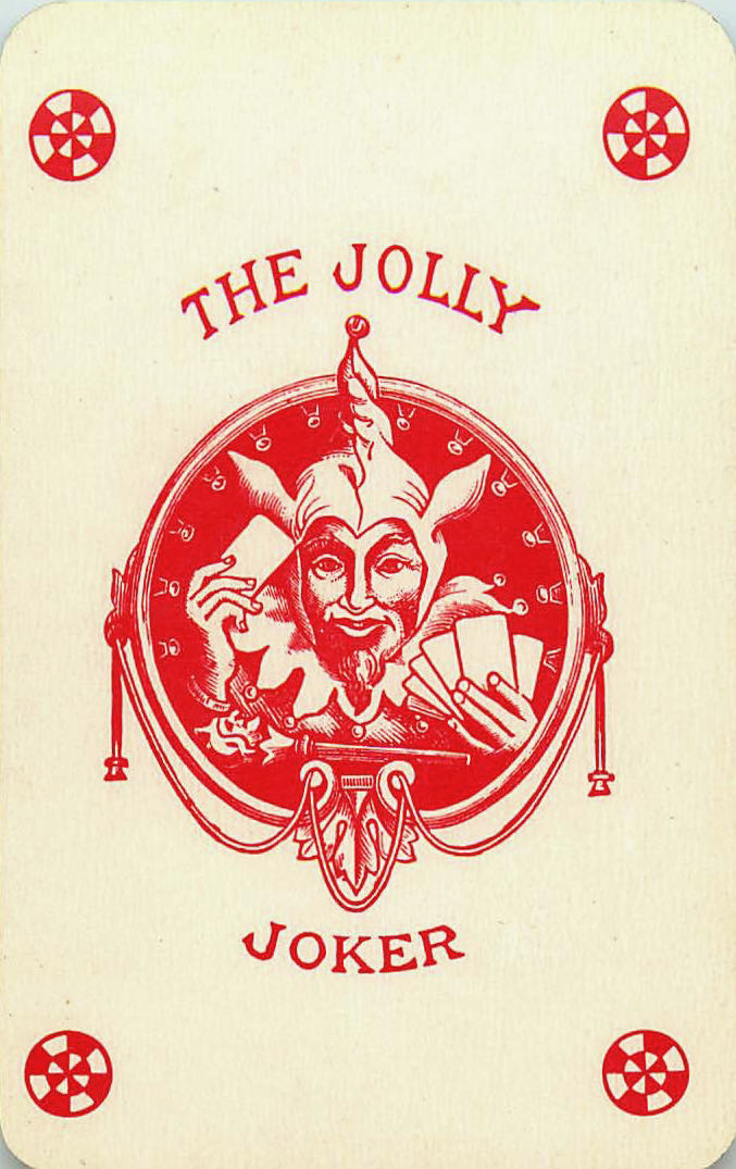 Joker Playing Cards Head & Cards 58x89mm (JK01-02I)