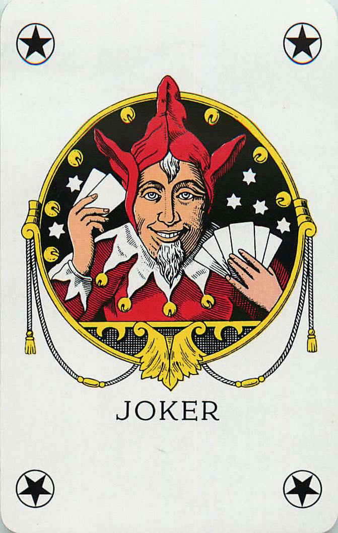 Joker Playing Cards Head & Cards (JK01-01C)