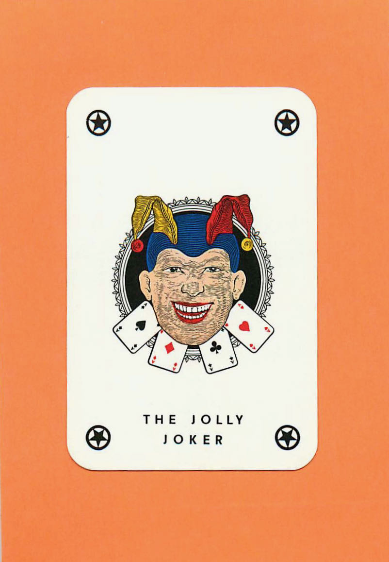 Joker Playing Cards Head & Cards 44x66mm (JK01-06I)