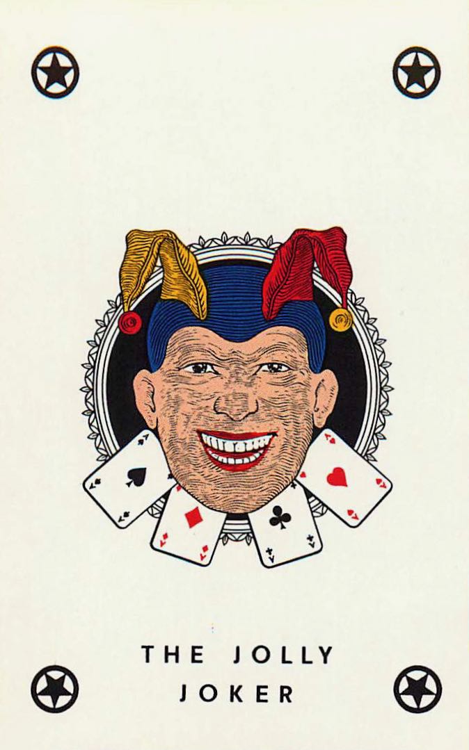 Joker Playing Cards Head & Cards 57x87mm (JK01-06F)