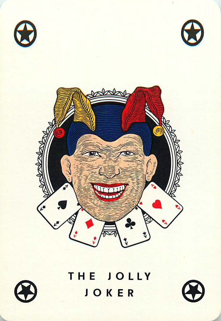 Joker Playing Cards Head & Cards 63x87mm (JK01-06G)