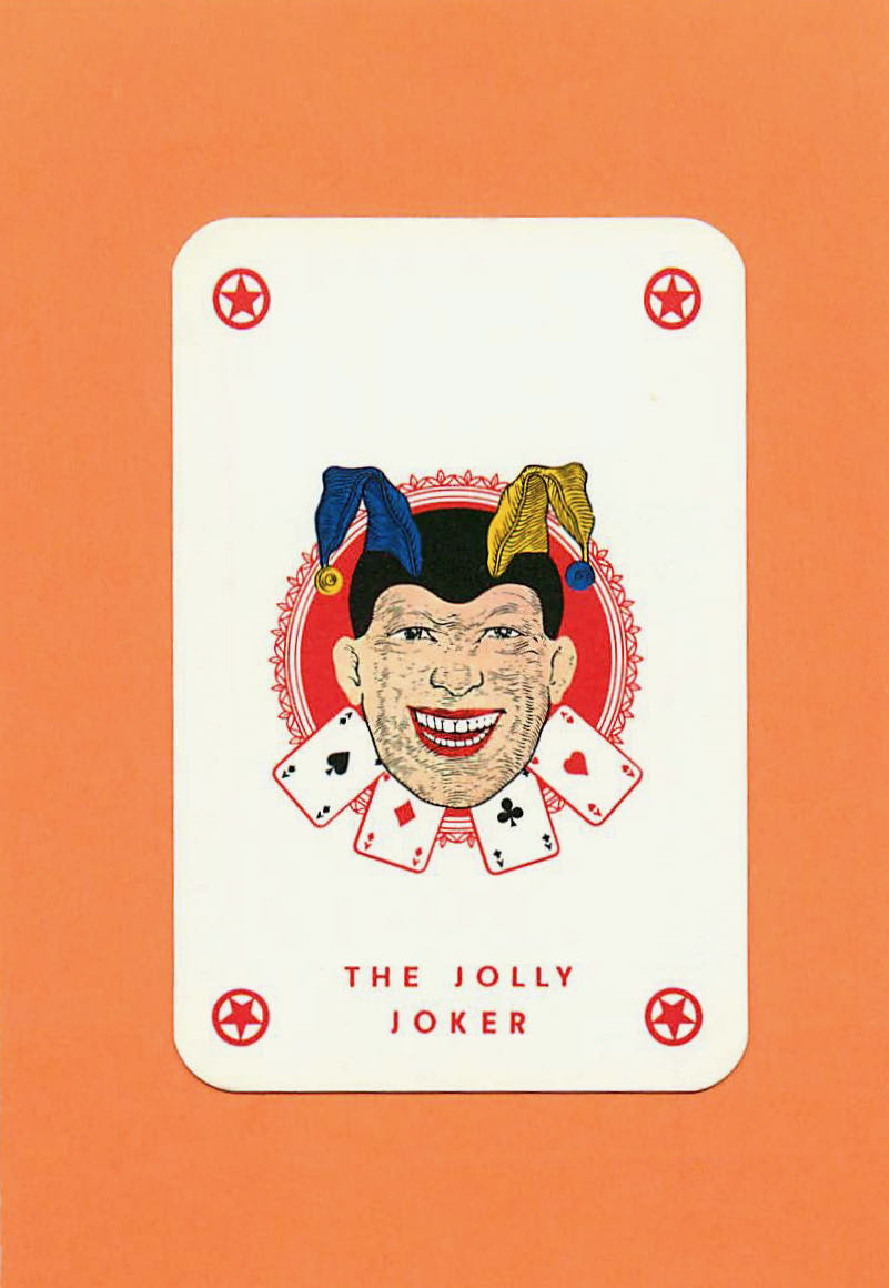 Joker Playing Cards Head & Cards 44x66mm (JK01-07A)