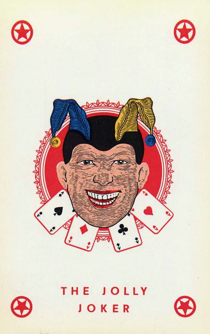 Joker Playing Cards Head & Cards 57x87mm (JK01-06E)