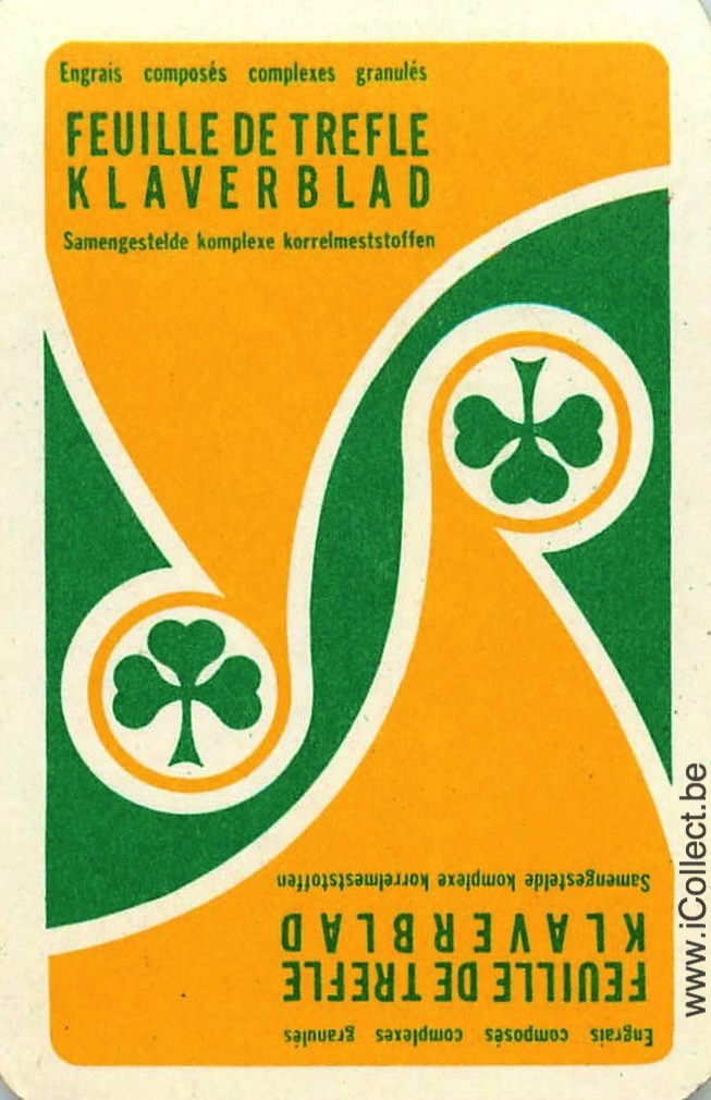 Single Swap Playing Cards Agriculture Feuille Trefle (PS22-11B)