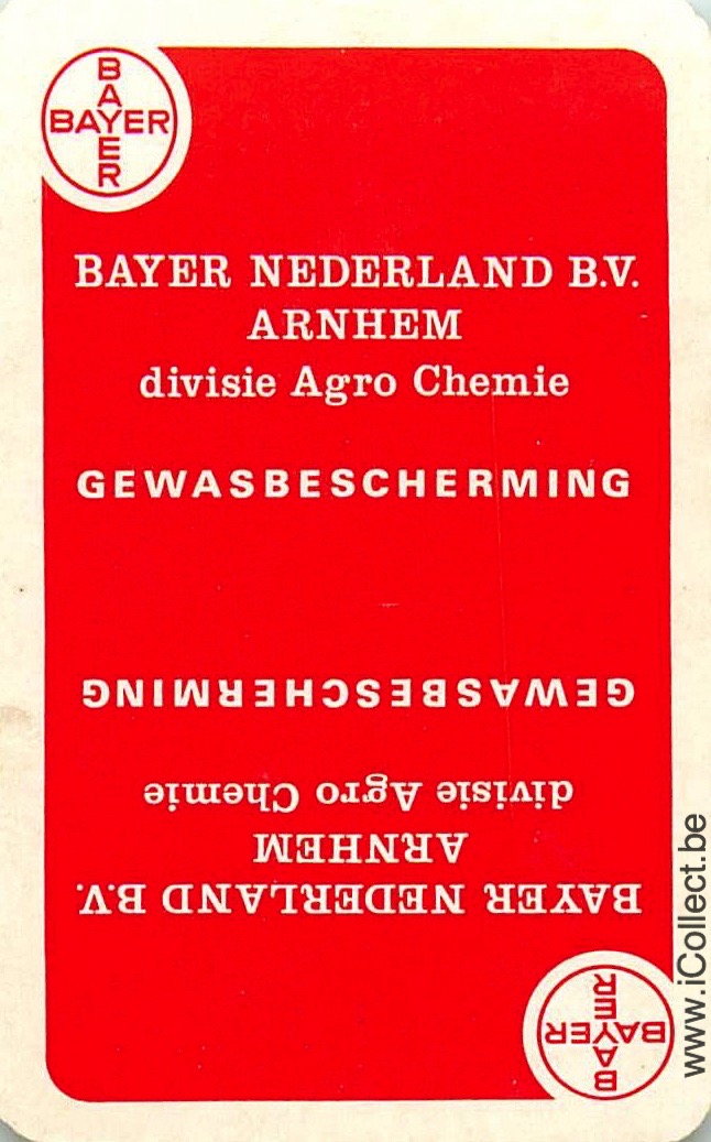 Single Swap Playing Cards Agriculture Bayer (PS04-45I) - Click Image to Close