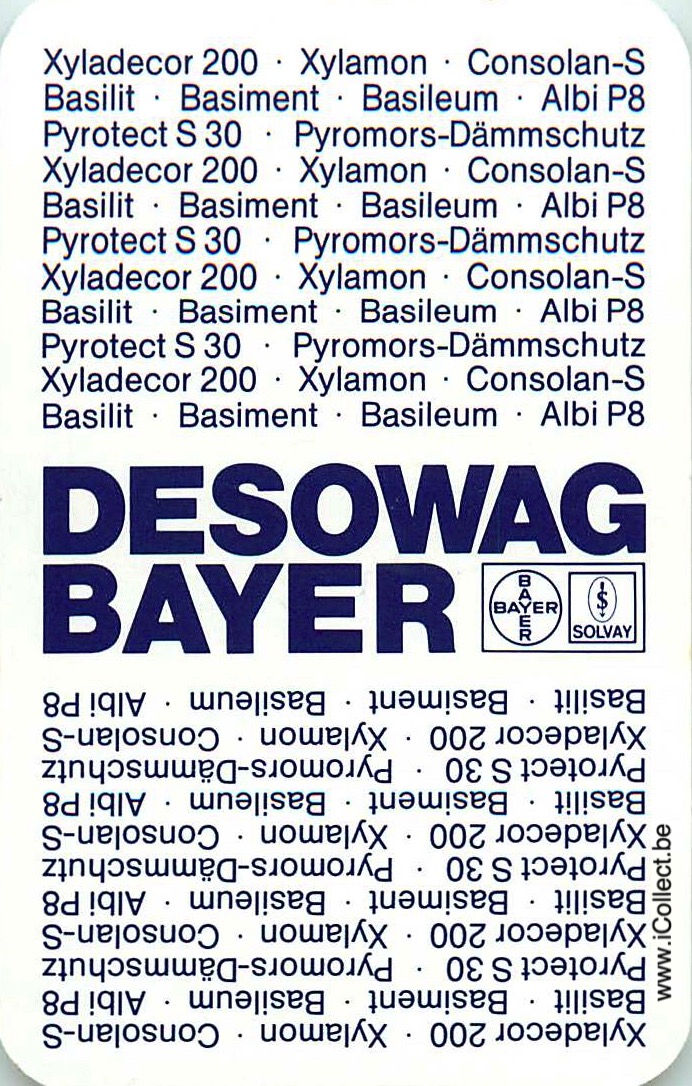 Single Swap Playing Cards Agriculture Bayer (PS06-04D) - Click Image to Close