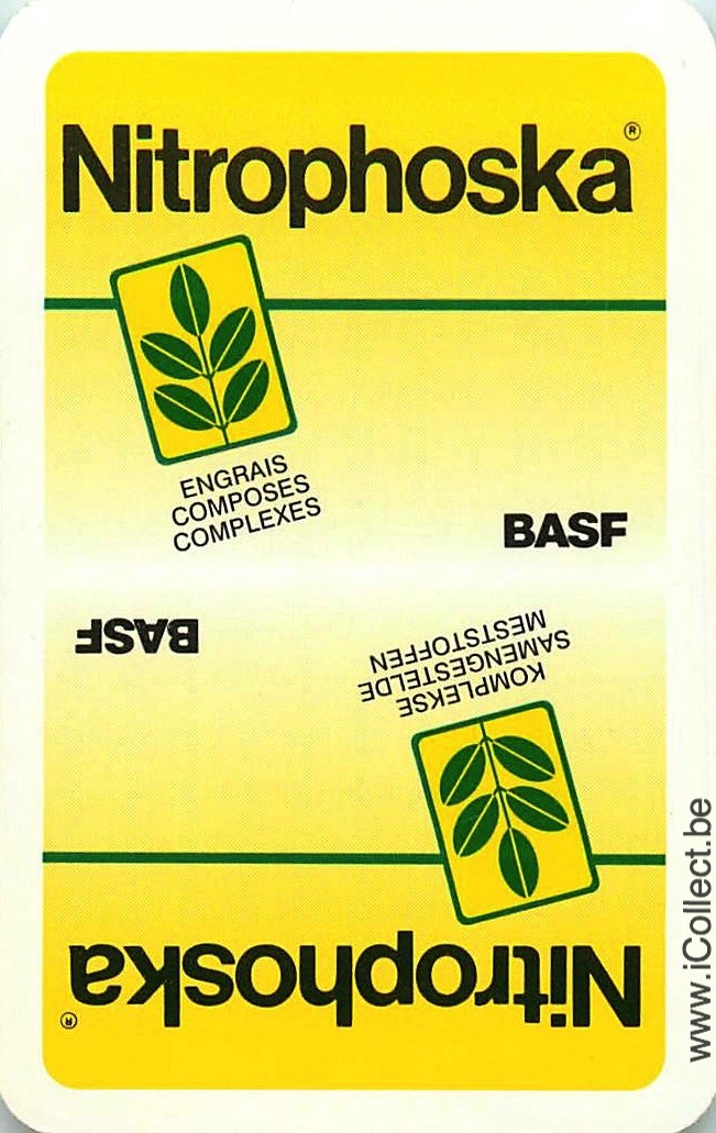 Single Swap Playing Cards Agriculture BASF Nitrophoska (PS22-48D