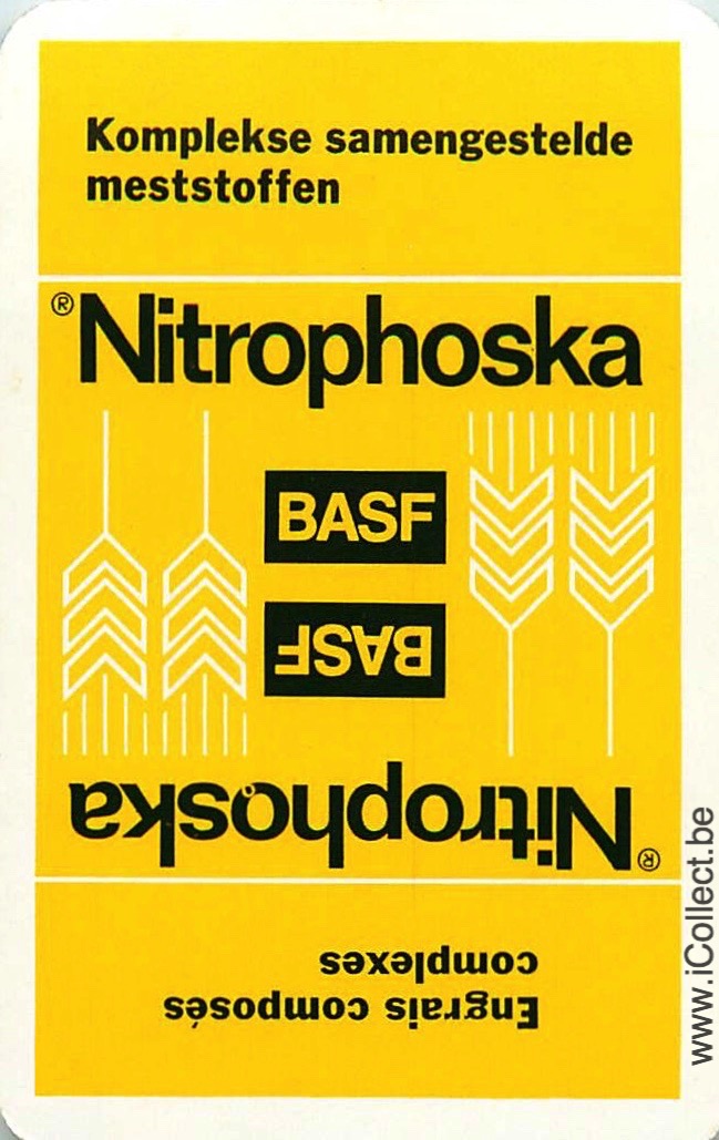 Single Swap Playing Cards Agriculture BASF Nitrophoska (PS22-48E - Click Image to Close