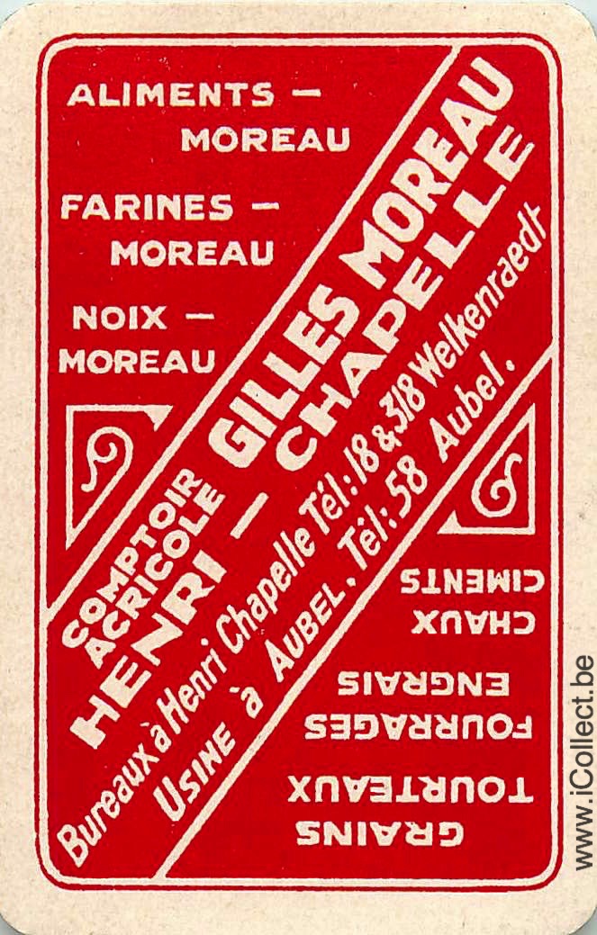 Single Swap Playing Cards Agriculture Gilles Moreau (PS22-51C) - Click Image to Close