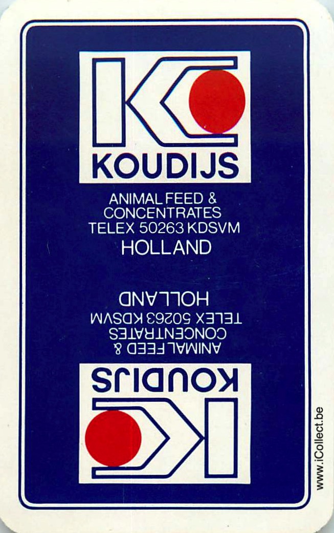 Single Swap Playing Cards Agriculture Koudijs (PS09-46D) - Click Image to Close