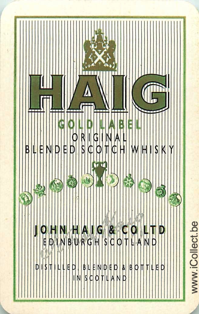 Single Swap Playing Cards Alcohol Haig Whisky (PS22-19I) - Click Image to Close