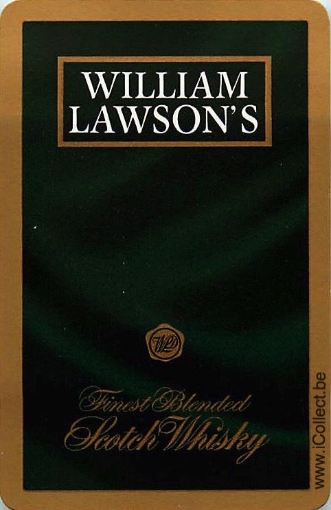Single Swap Playing Cards Whisky William Lawson (PS03-10G) - Click Image to Close