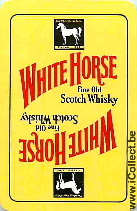 Single Swap Playing Cards Whisky White Horse (PS09-26F)