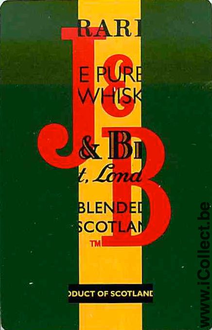 Single Swap Playing Cards Alcohol Whisky JB (PS13-03C) - Click Image to Close