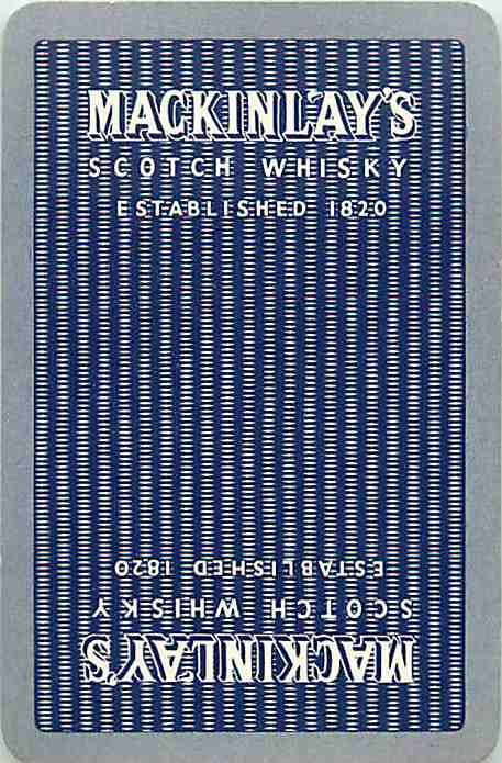 Single Swap Playing Cards Alcohol Mackinlay Whisky (PS12-46C)