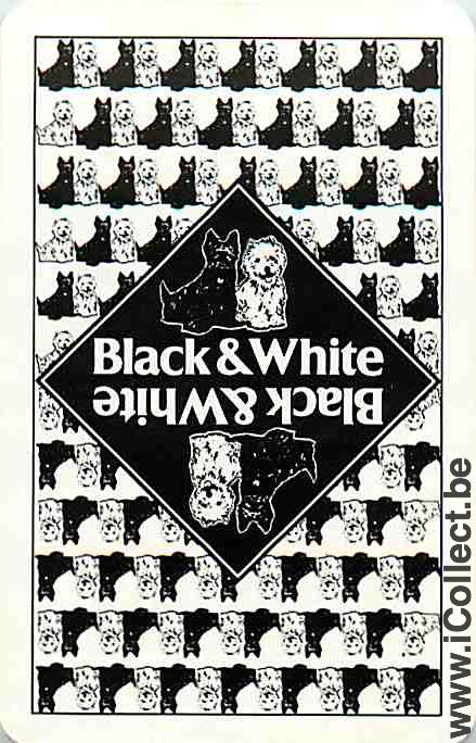 Single Swap Playing Cards Whisky Black & White (PS01-26I) - Click Image to Close