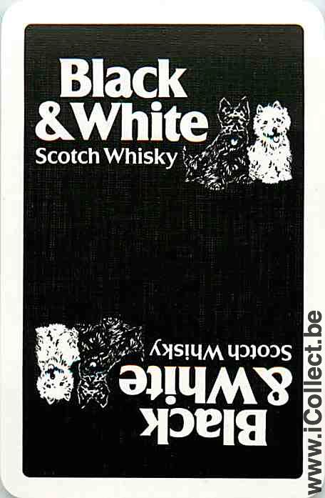 Single Swap Playing Cards Black & White Whisky (PS05-33I) - Click Image to Close