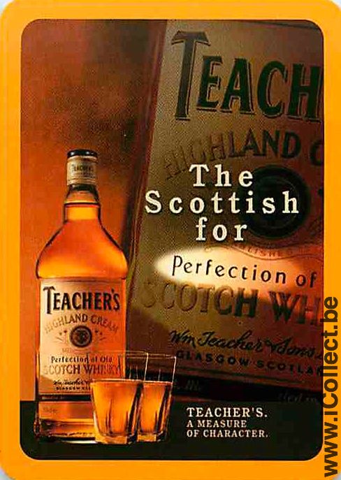 Single Swap Playing Cards Whisky Teacher (PS03-19A) - Click Image to Close