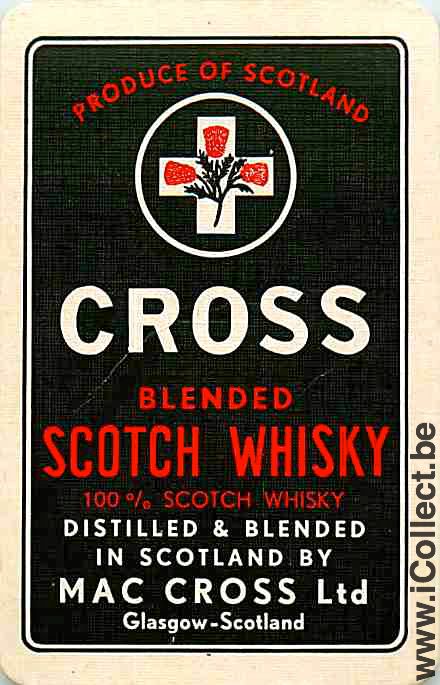 Single Swap Playing Cards Alcohol Whisky Cross (PS03-37D) - Click Image to Close