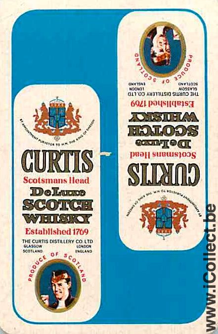 Single Swap Playing Cards Alcohol Whisky Curtis (PS06-59D) - Click Image to Close