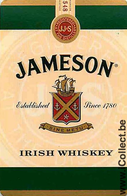 Single Swap Playing Cards Whisky Jameson (PS01-26H) - Click Image to Close