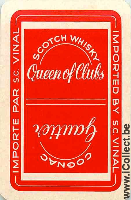 Single Swap Playing Cards Whisky Queen of Club (PS04-24F) - Click Image to Close