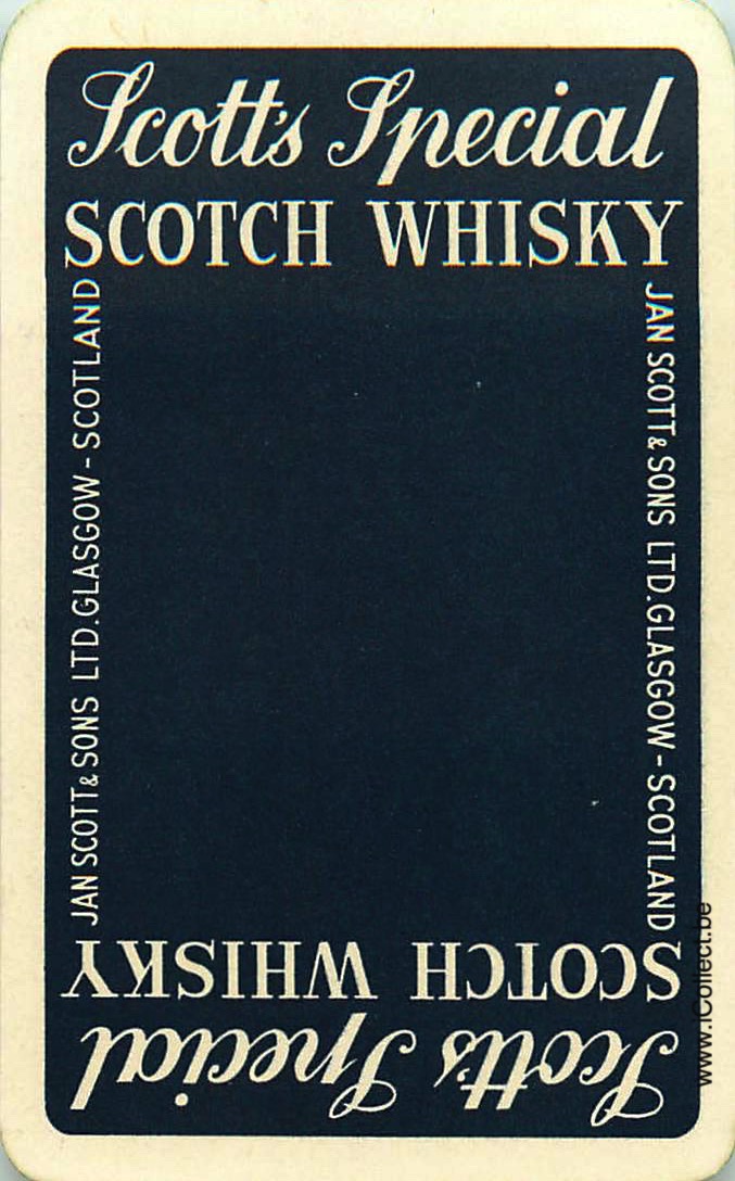 Single Swap Playing Cards Alcohol Scotts Whisky (PS08-08G)