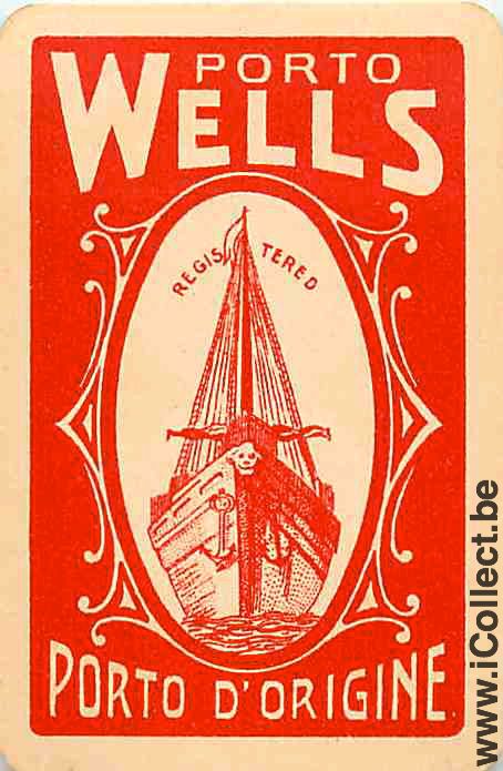 Single Playing Cards Alcohol Porto Wells (PS06-13G)