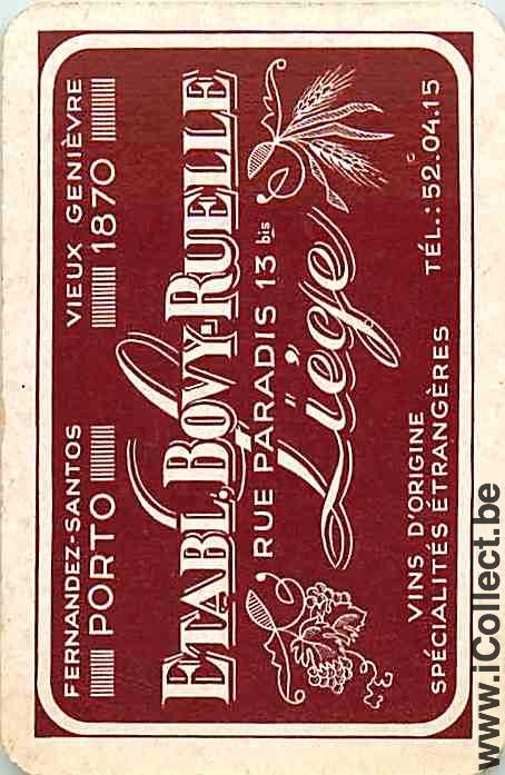 Single Playing Cards Alcohol Fernandez-Santos Porto (PS05-20D)