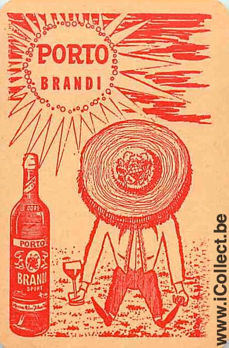 Single Playing Cards Alcohol Porto Brandi (PS06-21G)