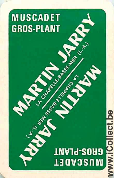 Single Playing Cards Alcohol Wine Muscadet Martin Jarry (PS06-23