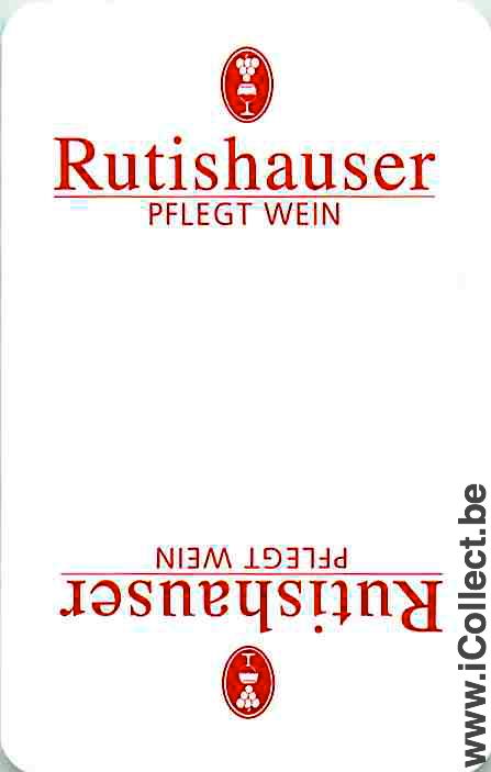 Single Playing Cards Alcohol Wine Rutishauser (PS06-25C)