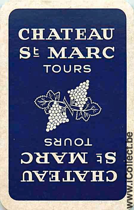 Single Playing Cards Alcohol Wine Castle Saint Marc (PS06-25E)