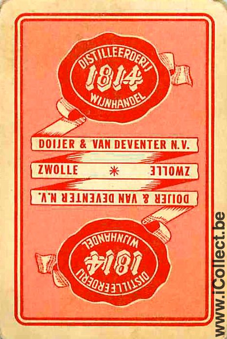 Single Playing Cards Alcohol Wine 1814 (PS07-58I) - Click Image to Close