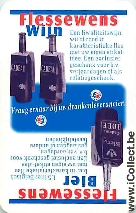 Single Playing Cards Alcohol Wine bottles (PS11-10F)