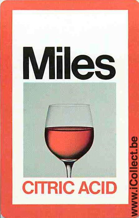 Single Playing Cards Alcohol Wine Miles Citric (PS11-13A)
