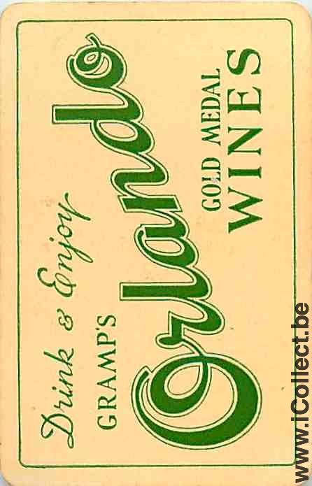 Single Playing Cards Alcohol Wine Orlando (PS11-29D)