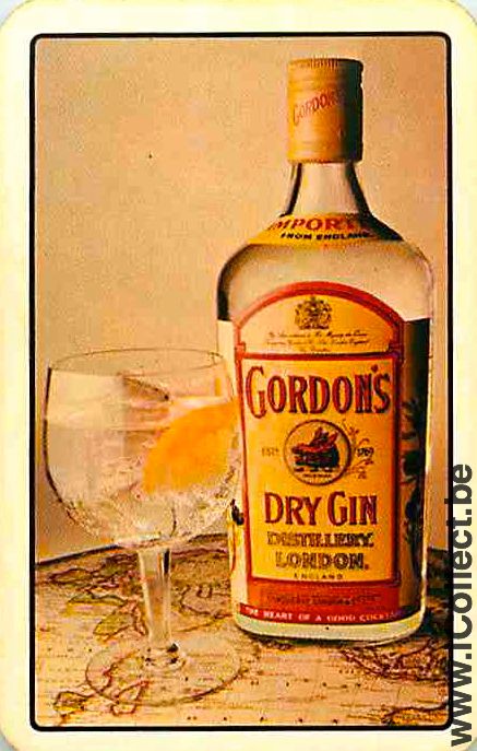 Single Swap Playing Cards Alcohol Gordon Dry Gin (PS22-29F)