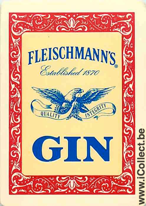 Single Swap Playing Cards Alcohol Fleischmann's Gin (PS22-35D)