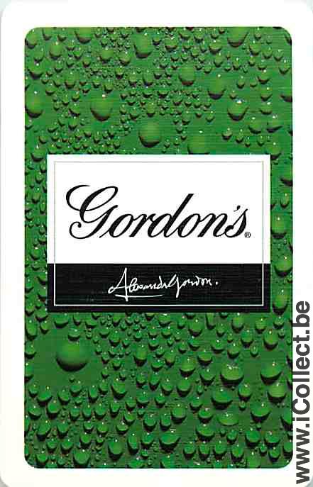 Single Swap Playing Cards Alcohol Gordon's Gin (PS10-60B) - Click Image to Close