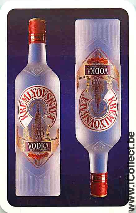 Single Swap Playing Cards Alcohol Vodka Kremlyovskaya (PS06-03E) - Click Image to Close
