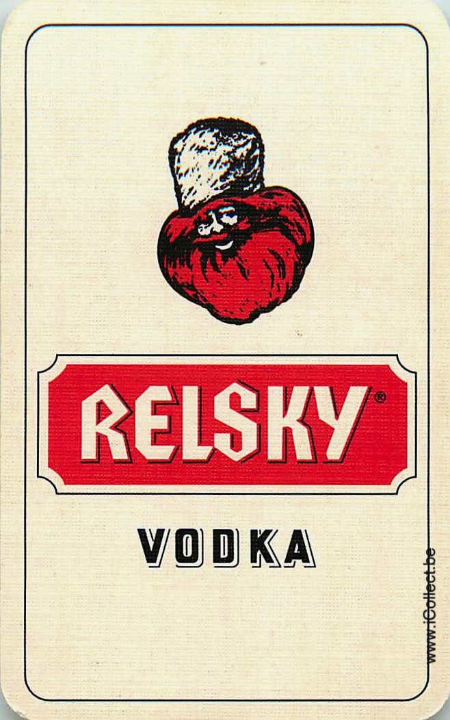 Single Swap Playing Cards Alcohol Relsky Vodka (PS08-18G) - Click Image to Close