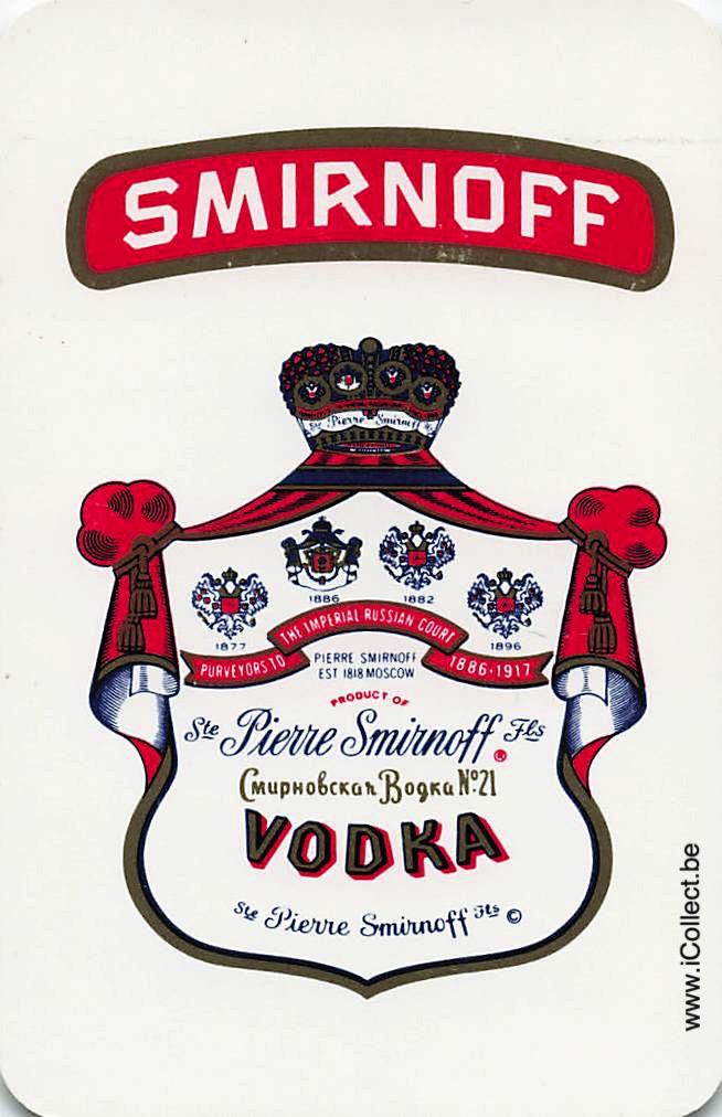 Single Swap Playing Cards Alcohol Smirnoff (PS23-36F)