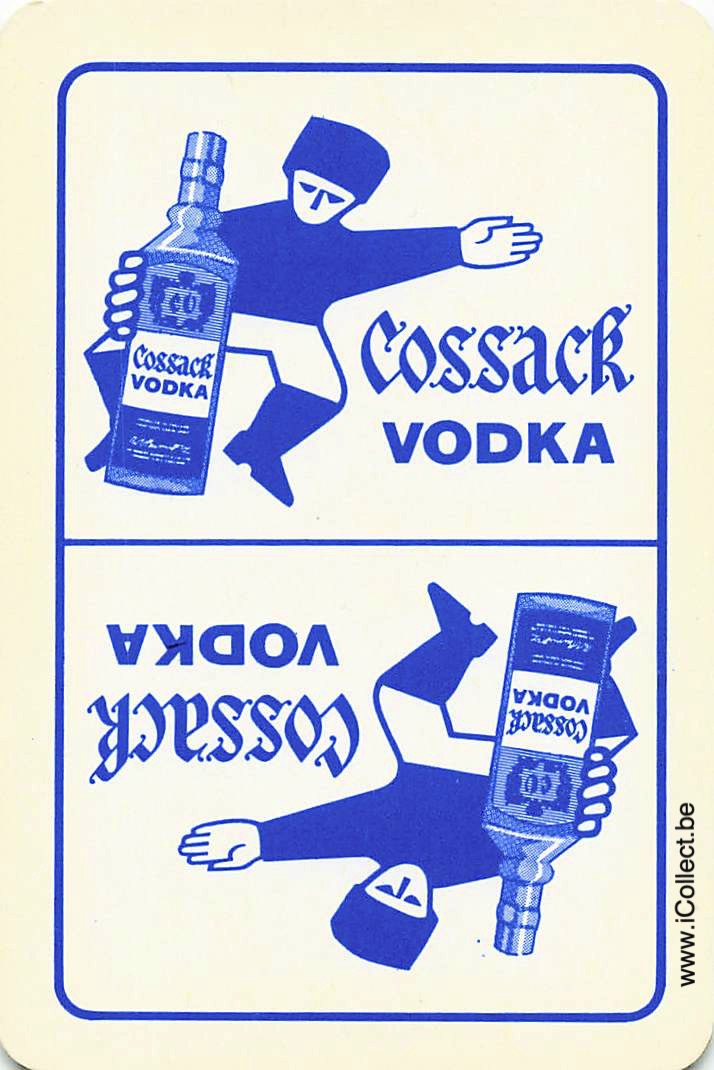 Single Swap Playing Cards Alcohol Cossack Vodka (PS23-39F)