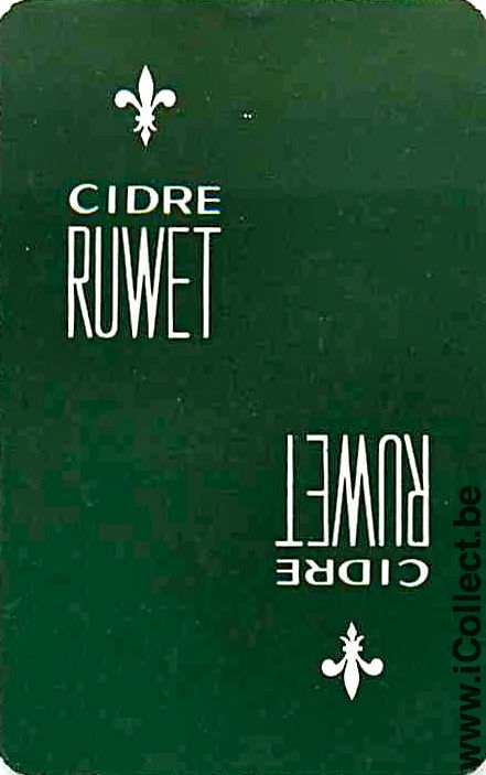 Single Swap Playing Cards Alcohol Cidre Ruwet (PS06-26D) - Click Image to Close
